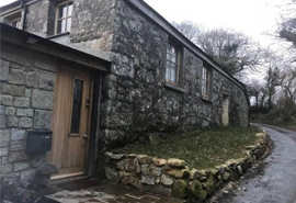 Exterior view of Beautifully Stone Cottage in Cornwall