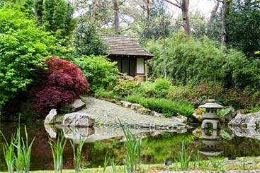 Exterior view of Pinetum Garden Cottage in St Austell, Cornwall